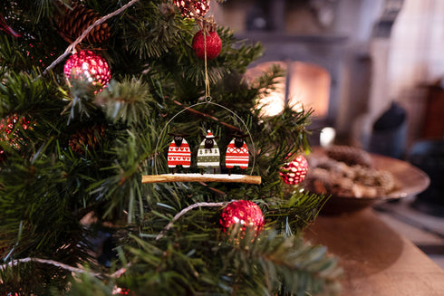 3 Sheepies in Christmas Jumpers - Christmas Decoration